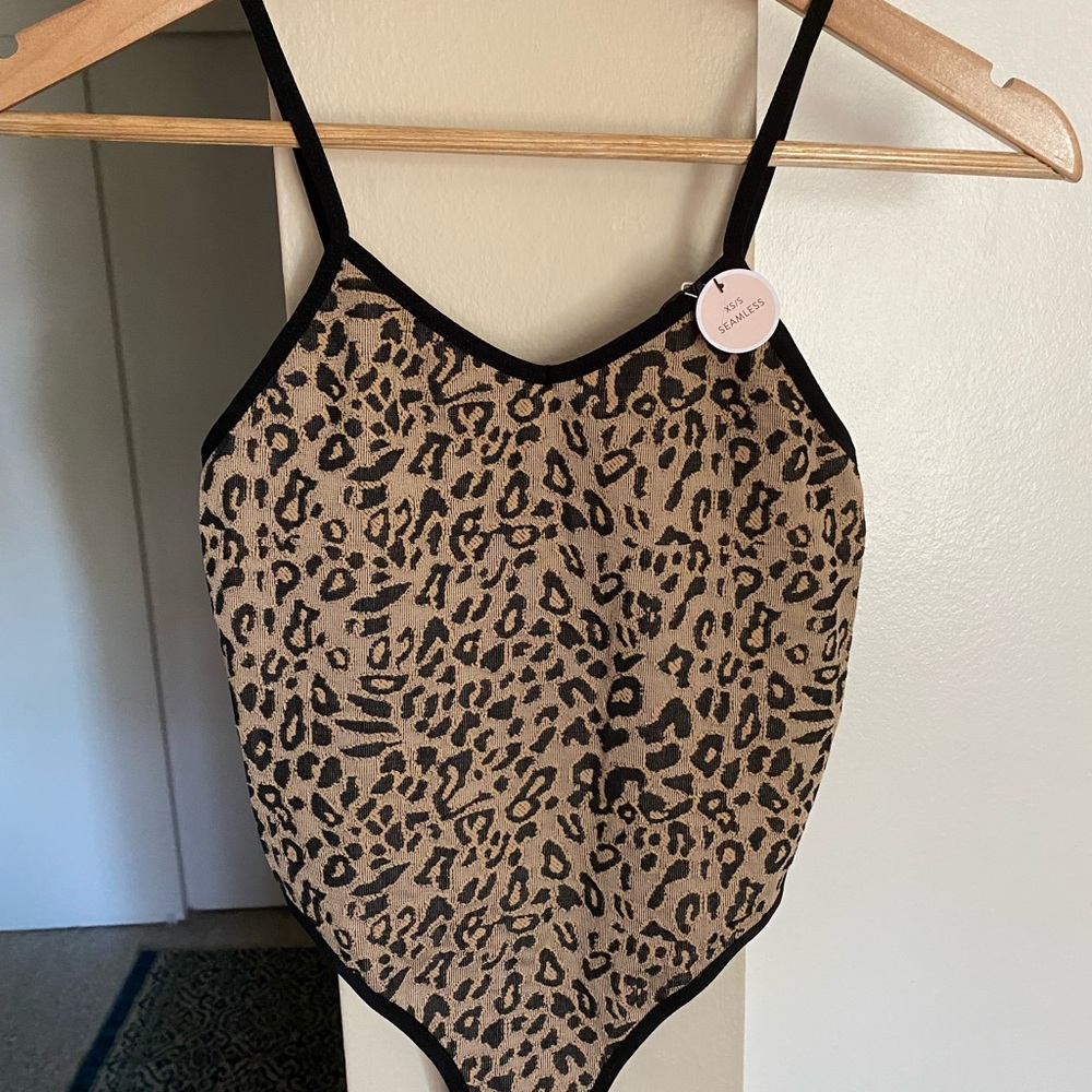 NWT F21 Leopard Print Bodysuit
